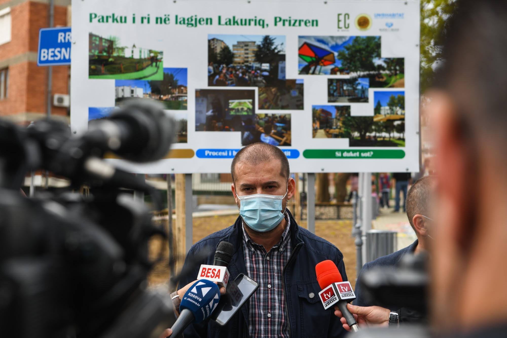 The inauguration of the park designed by the residents' own ideas