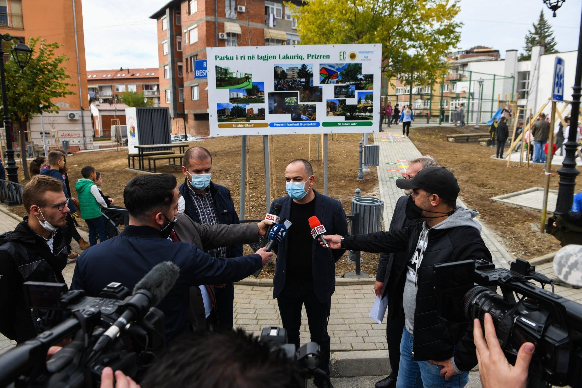 The inauguration of the park designed by the residents' own ideas