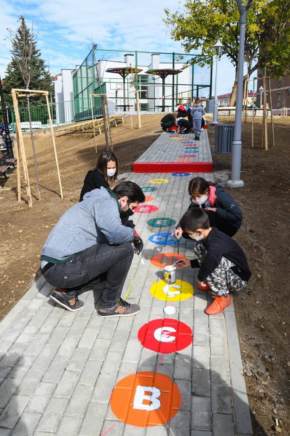 The inauguration of the park designed by the residents' own ideas