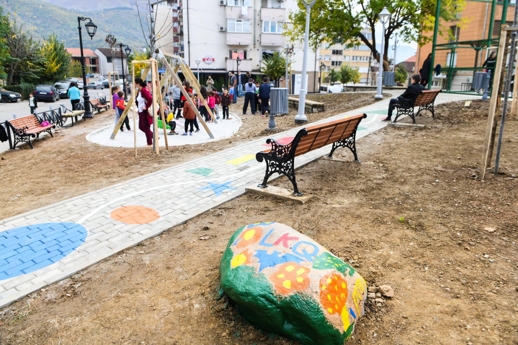 The inauguration of the park designed by the residents' own ideas