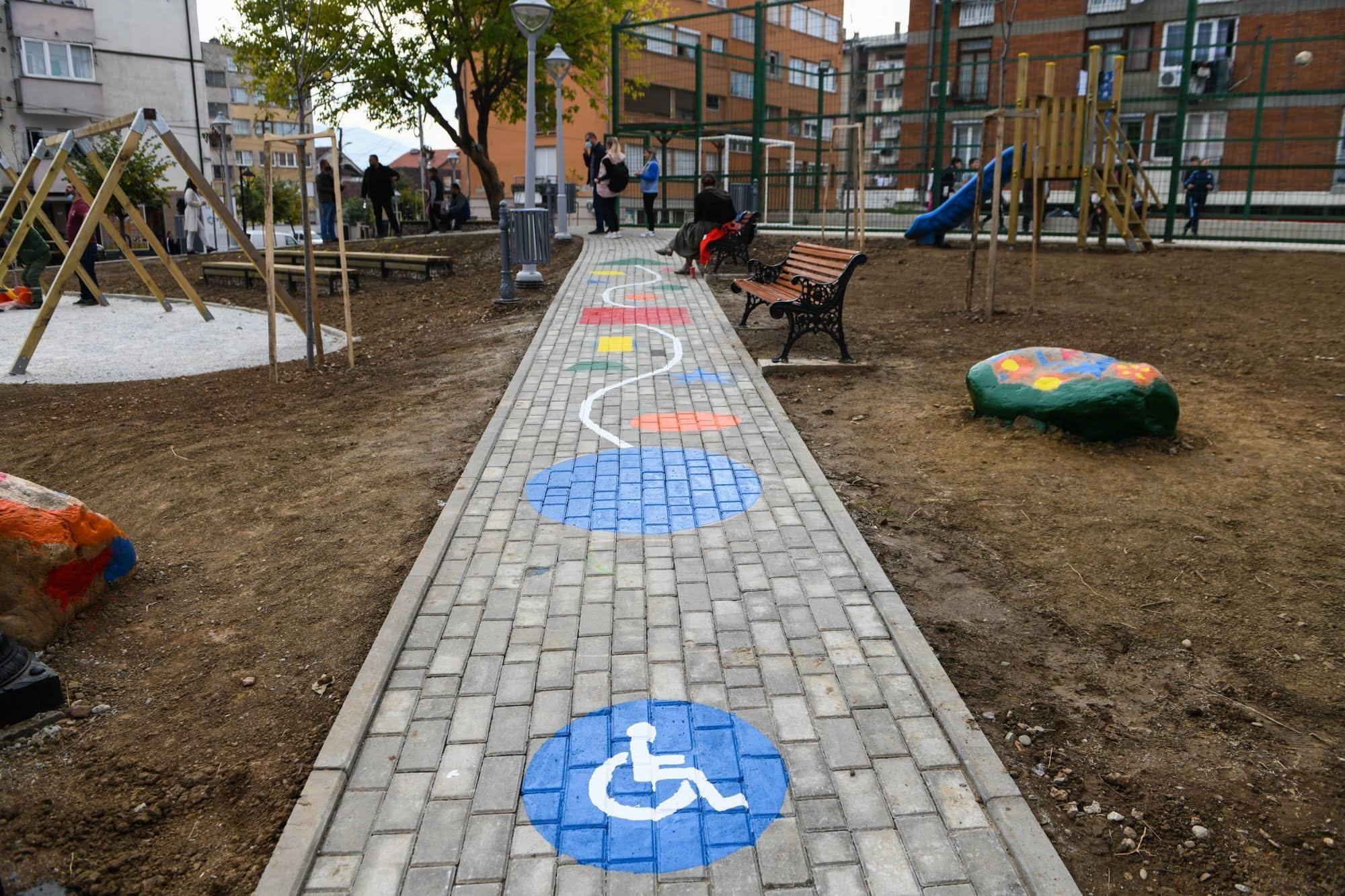 The inauguration of the park designed by the residents' own ideas