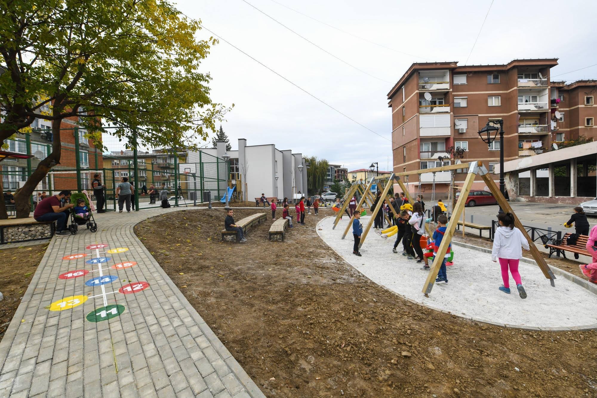 The inauguration of the park designed by the residents' own ideas