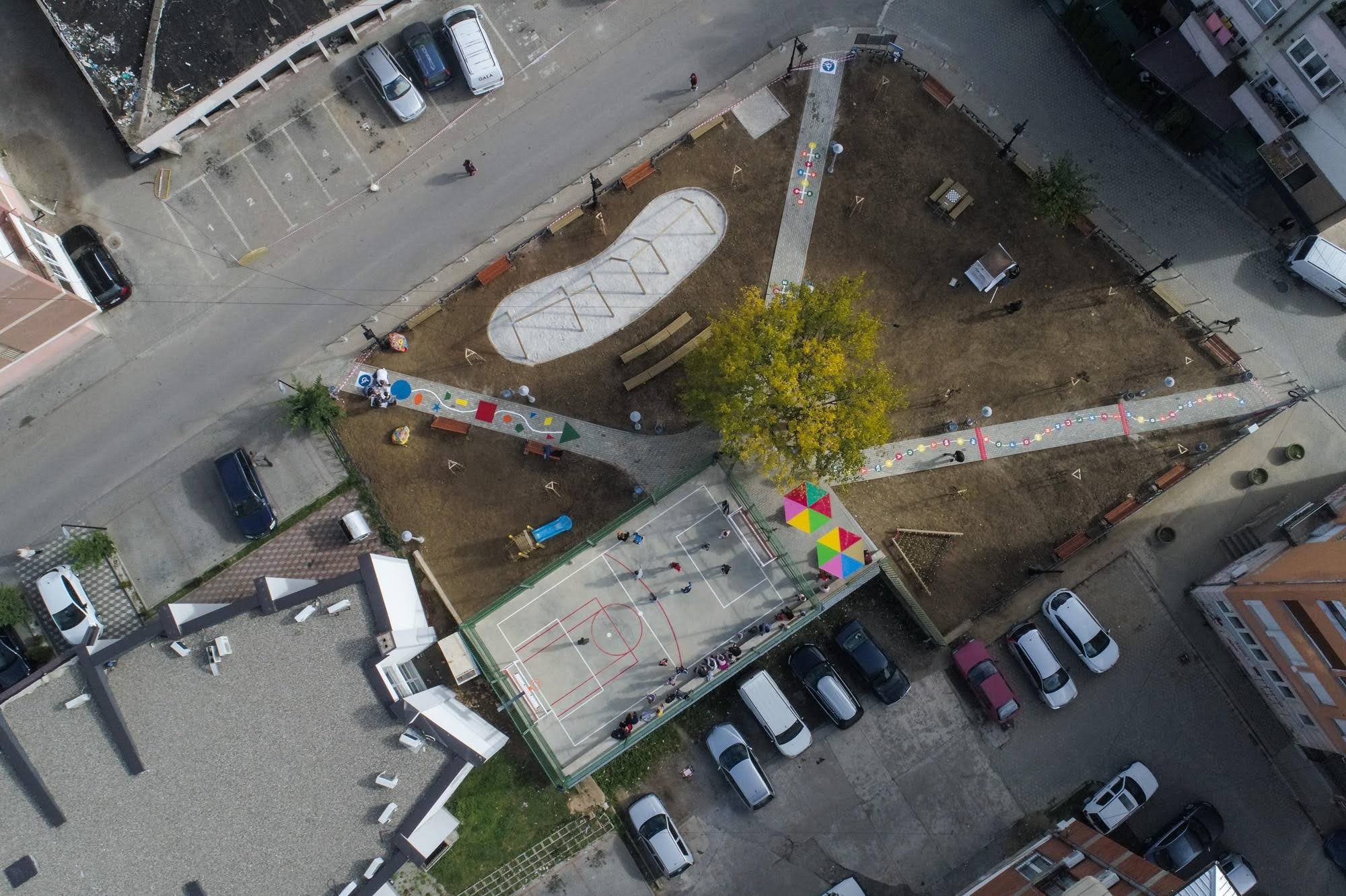 The inauguration of the park designed by the residents' own ideas