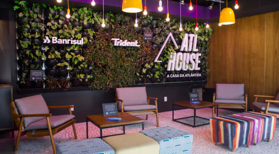 Decoração verde na ATL House