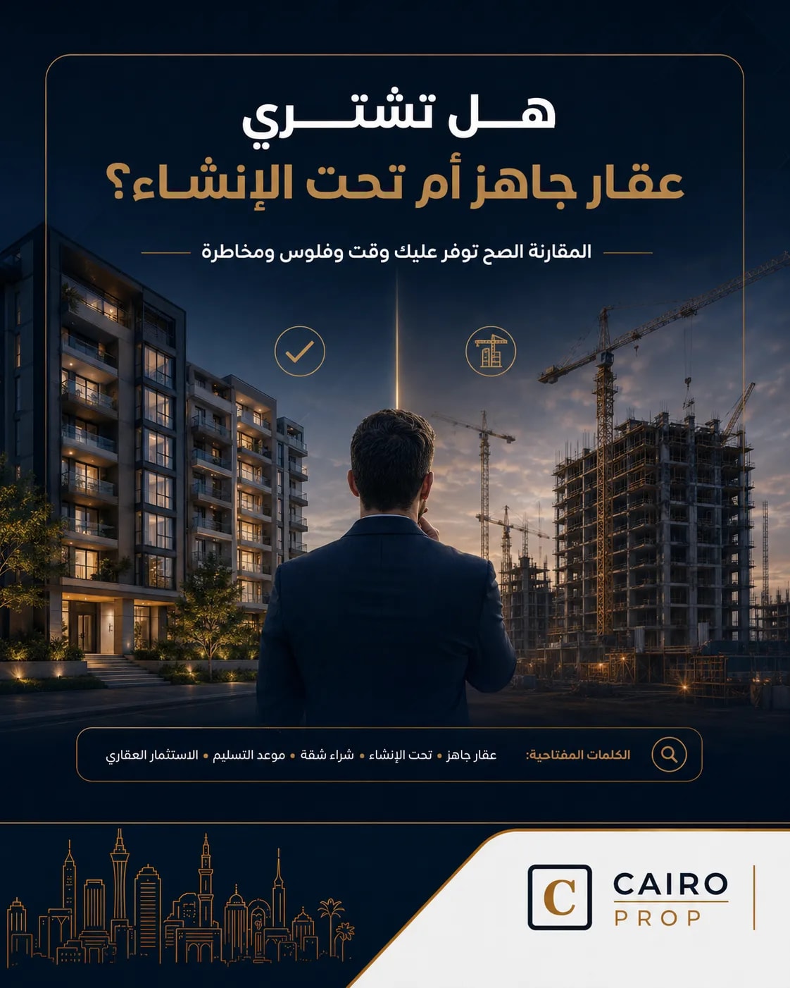 غلاف مقال هل تشتري عقار جاهز أم تحت الإنشاء؟