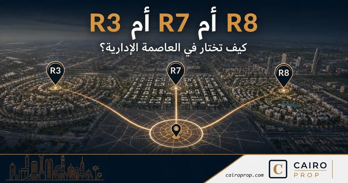 R3 أم R7 أم R8: كيف تختار في العاصمة الإدارية؟