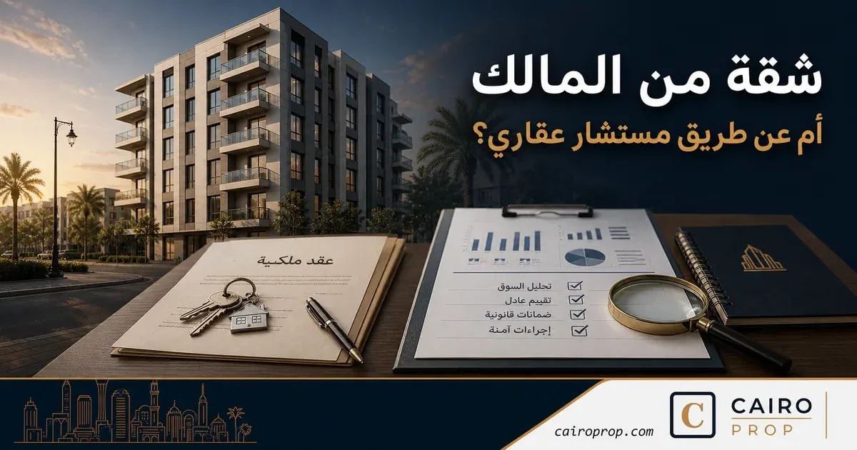 شقة من المالك أم عن طريق مستشار عقاري؟