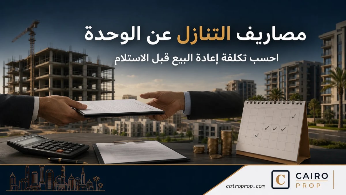 مستندات وحاسبة لمراجعة مصاريف التنازل عن الوحدة