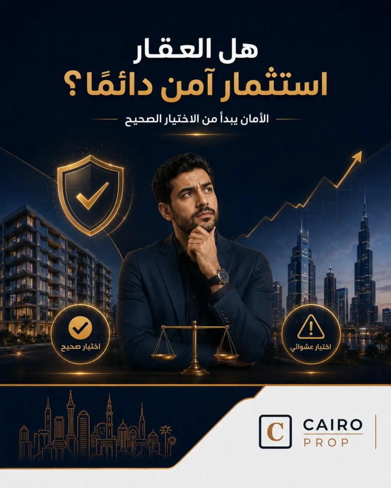 غلاف مقال هل العقار استثمار آمن دائمًا؟