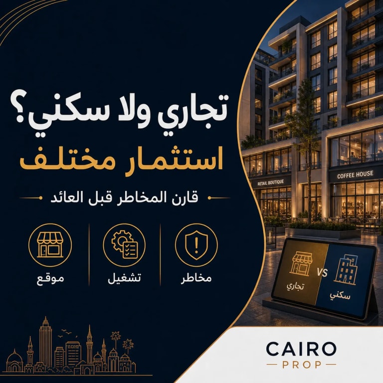 الوحدة التجارية أم السكنية كاستثمار؟