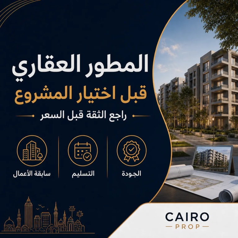 اختيار المطور العقاري قبل شراء مشروع