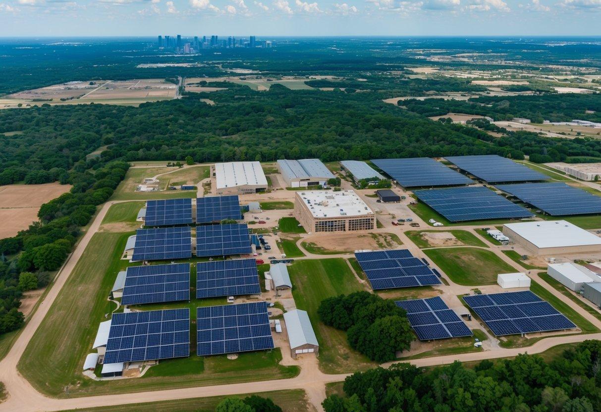 How many trees are in Texas and how solar panels contribute to forest conservation