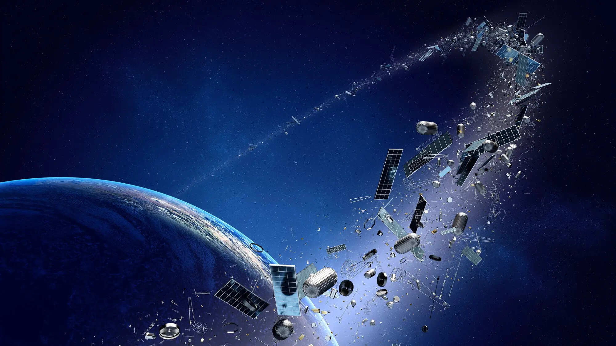Satellite design for small space debris detection