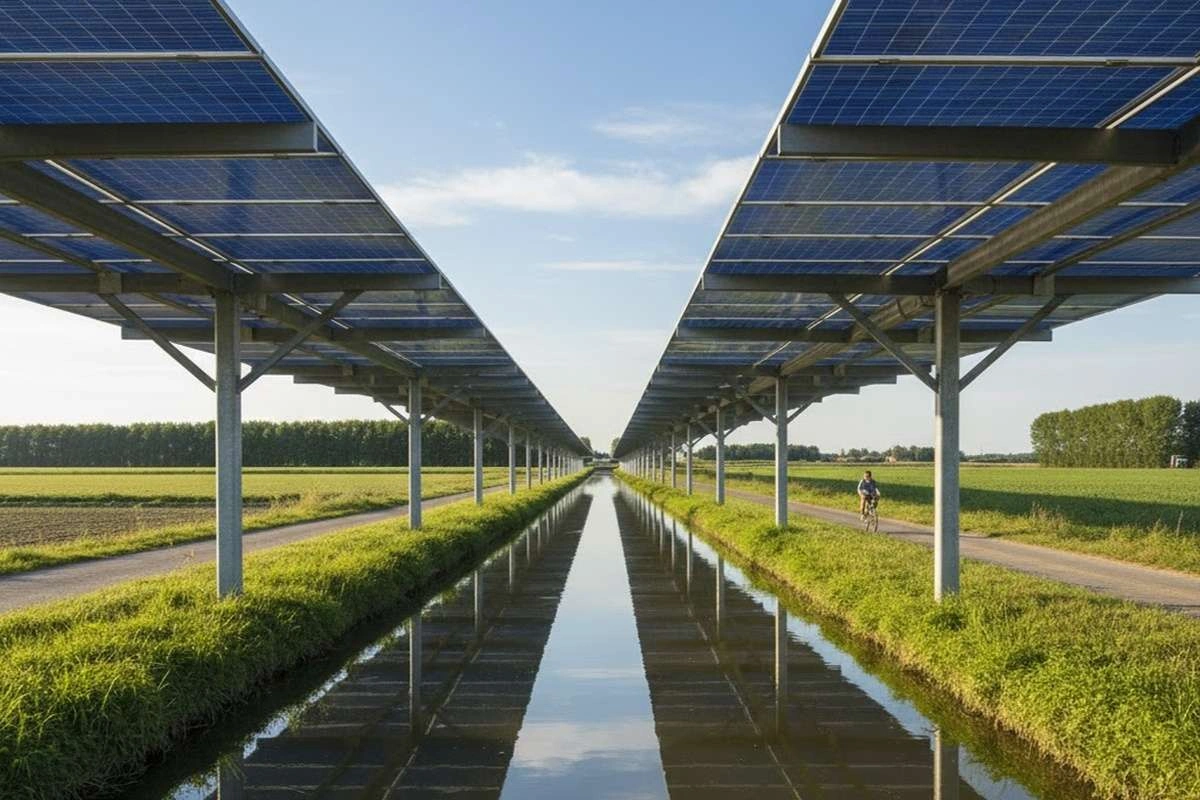 California is installing solar panels over canals