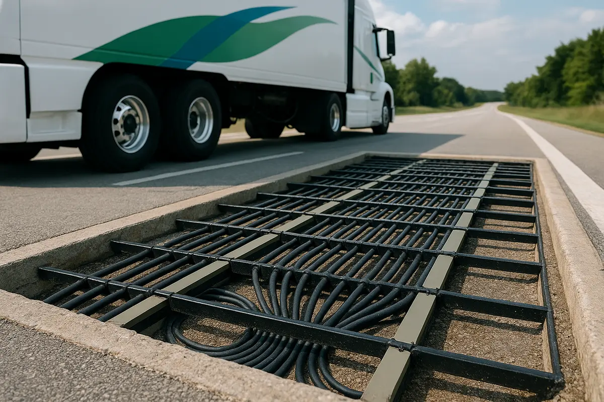 U.S. highway can charge electric trucks on-the-go