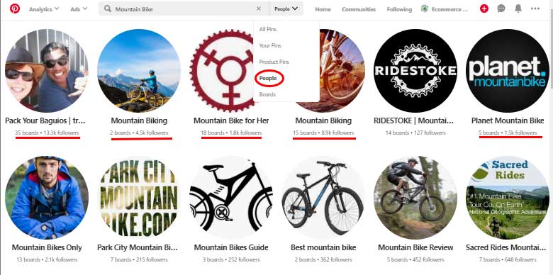 Pinterest-People-search Pinterest Influencer Search