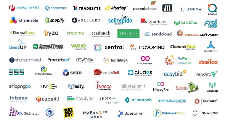 Software and shop system partners connectable to Kaufland Global Marketplace, including Shopify, JTL and ChannelEngine
