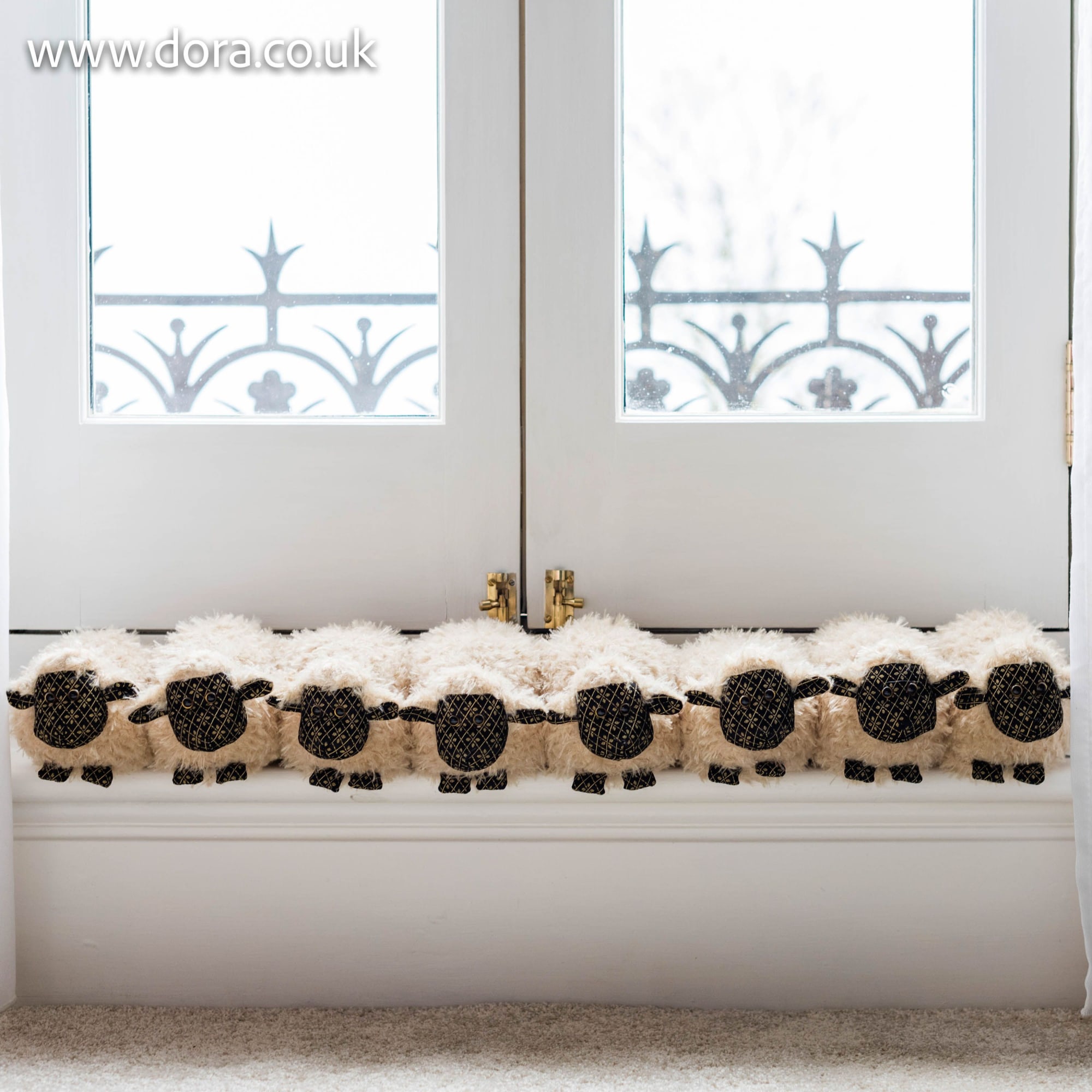 Traditional Flock Of Sheep Draught Excluder Dora Designs