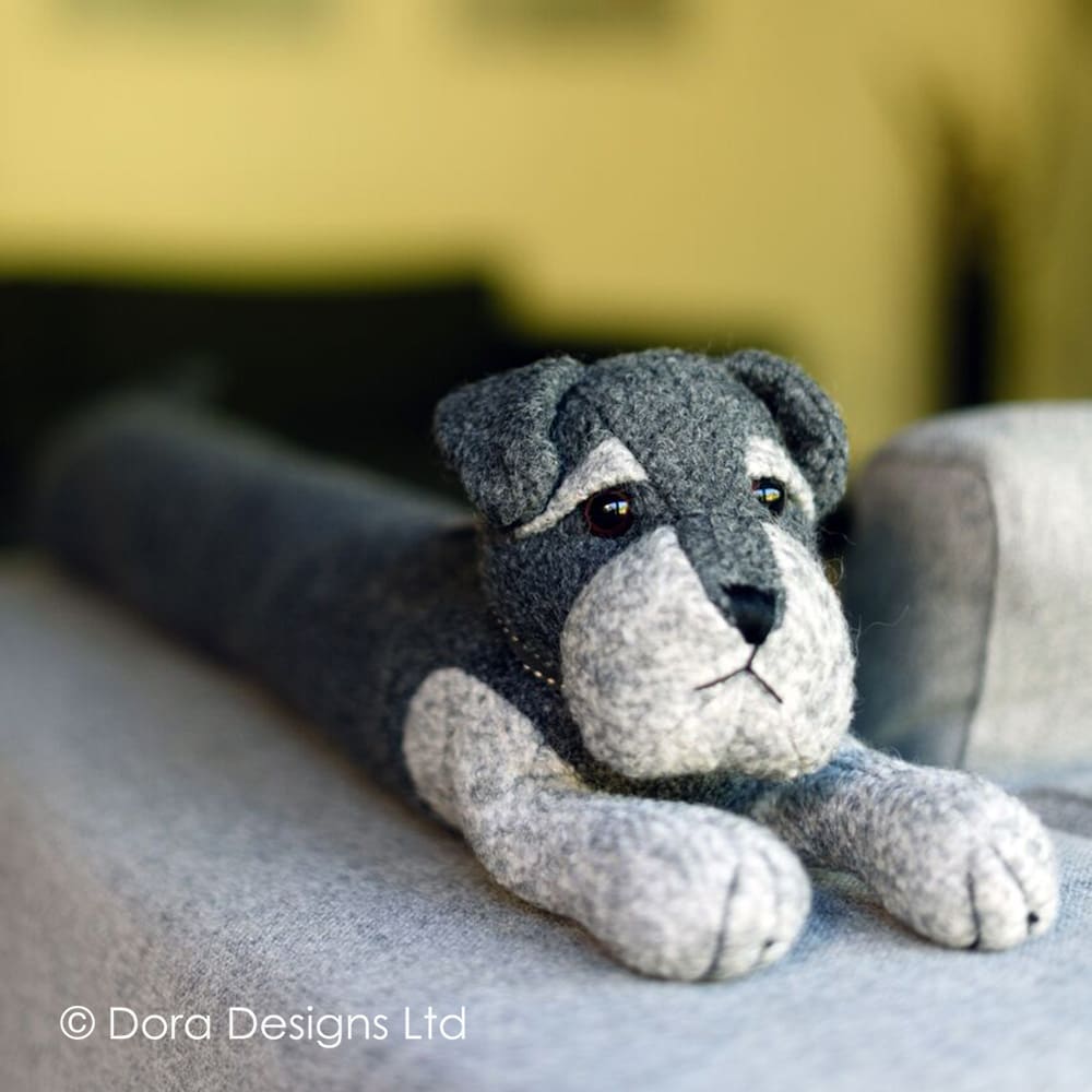 Sugar Bear Schnauzer Dog Draught Excluder Dora Designs
