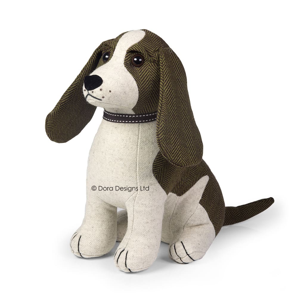 Spangle English Springer Spaniel Fabric Dog Doorstop by Dora Designs