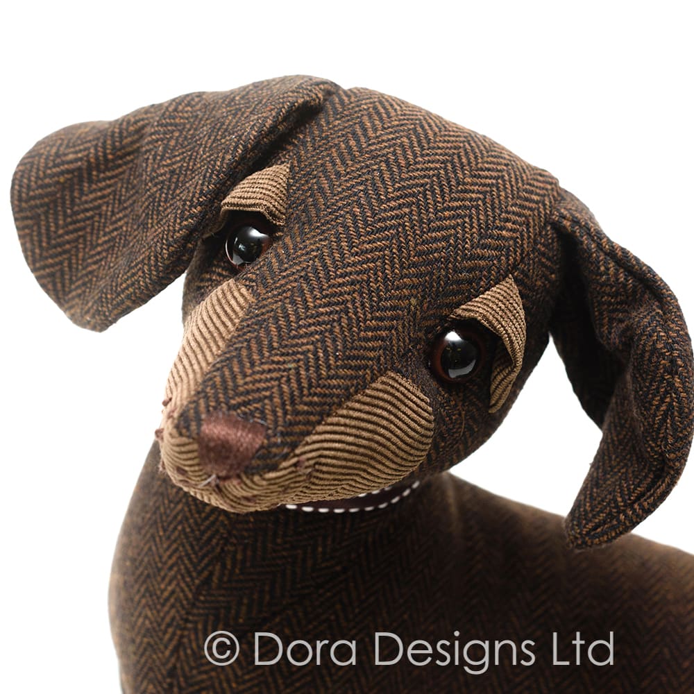 Dachshund Weighted Dog Doorstop Egbert Dora Designs