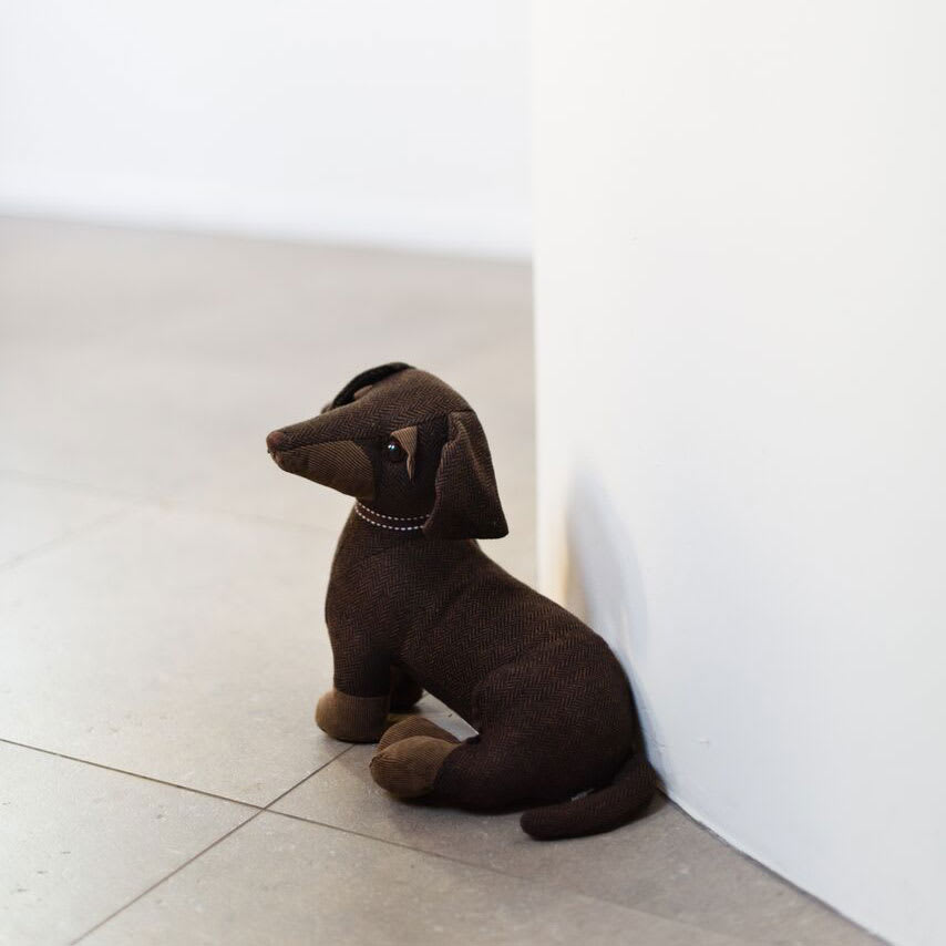 Dachshund Weighted Dog Doorstop Egbert Dora Designs