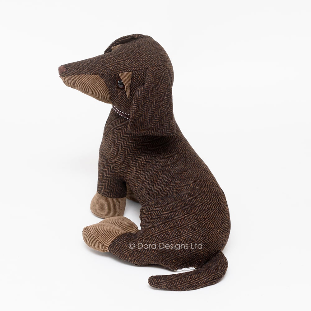 Dachshund Weighted Dog Doorstop Egbert Dora Designs