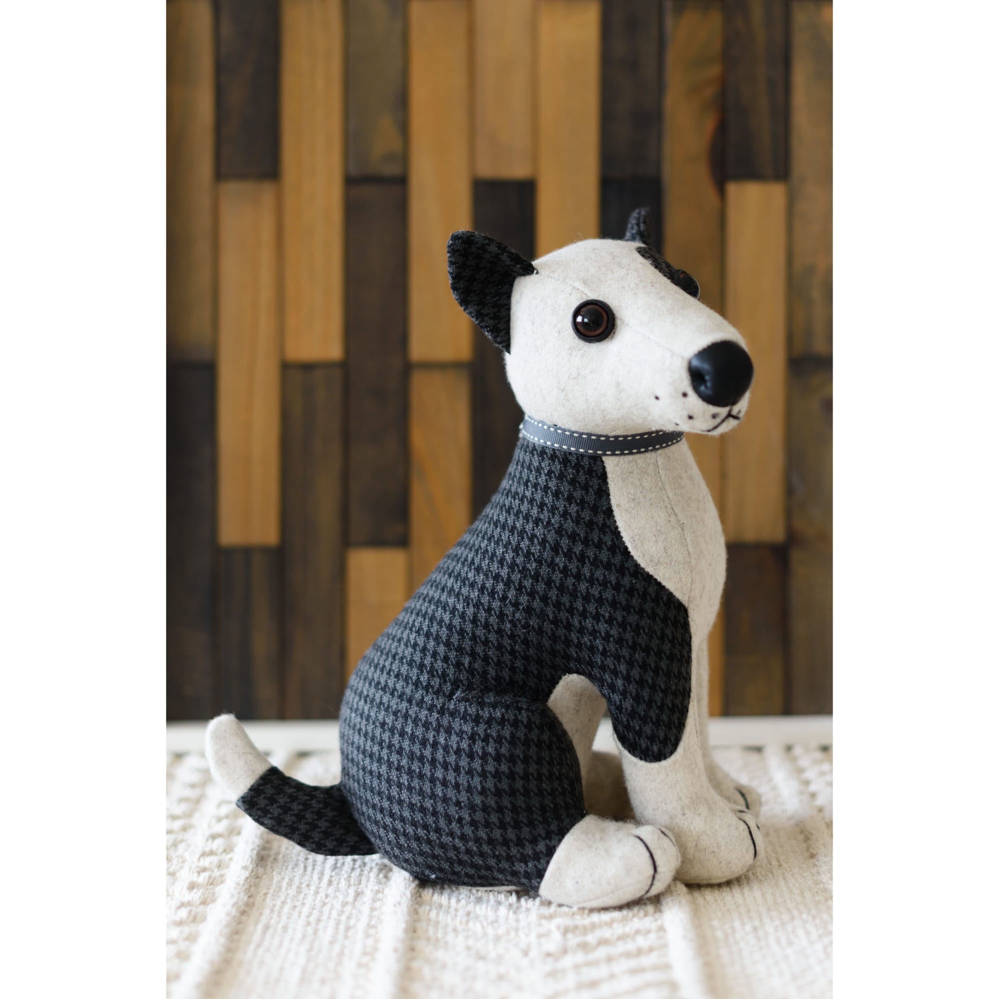 Patch Bull Terrier Weighted Dog Doorstop by Dora Designs