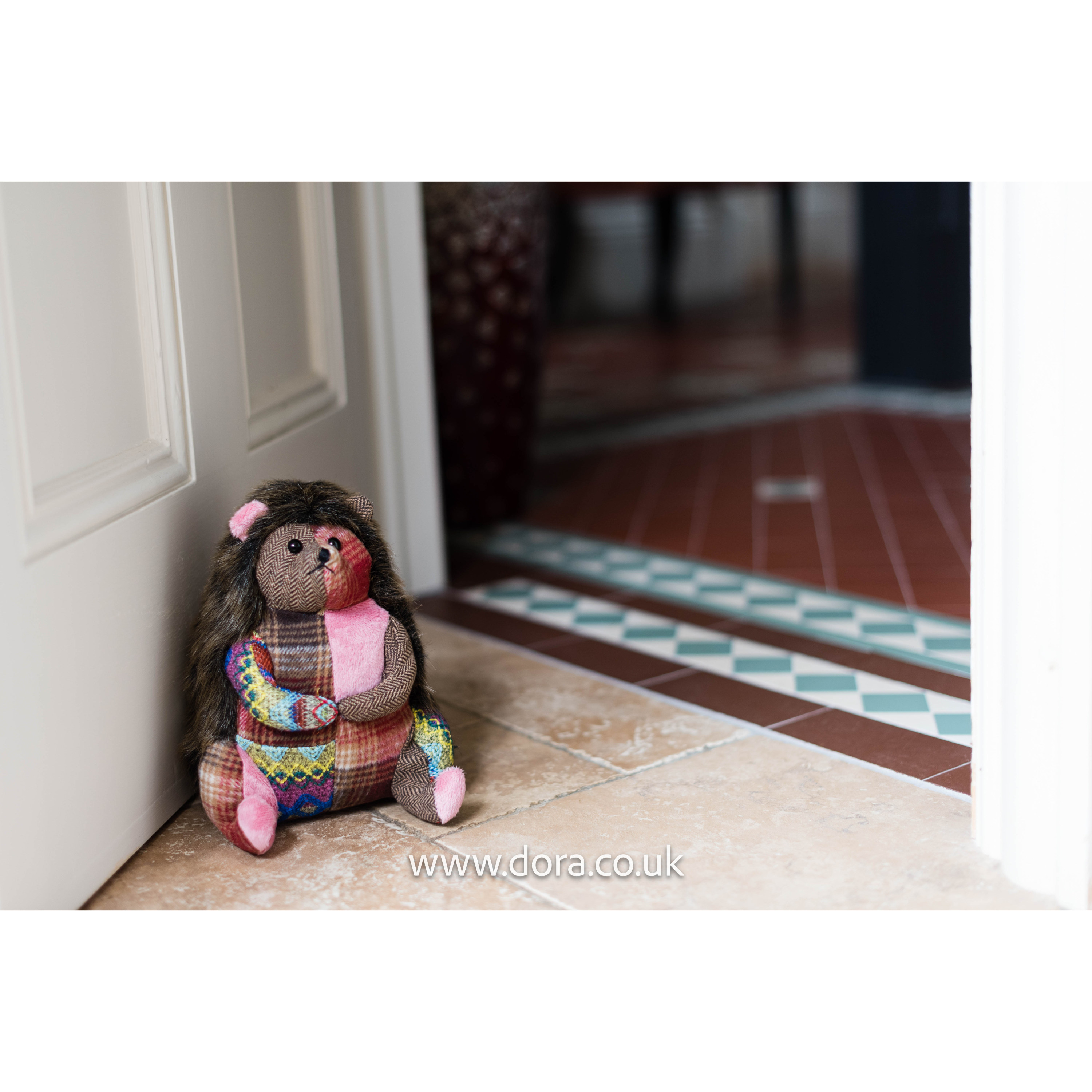 Patchwork Hedgehog Doorstop by Dora Designs