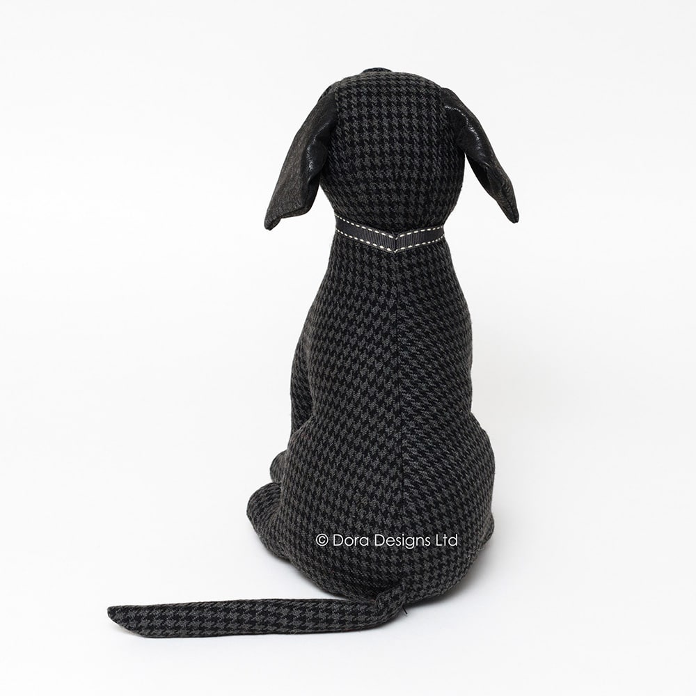 Baylee Black Labrador Dog Fabric Doorstop by Dora Designs
