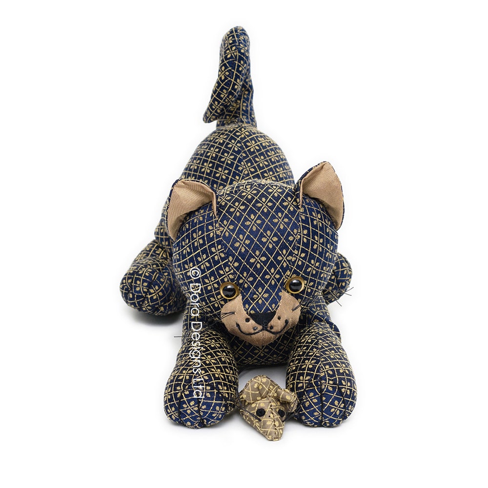 Mitsy Cat & Mouse Doorstop by Dora Designs