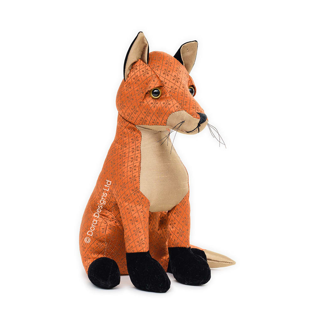 Finlay Fox Weighted Fabric Doorstop by Dora Designs