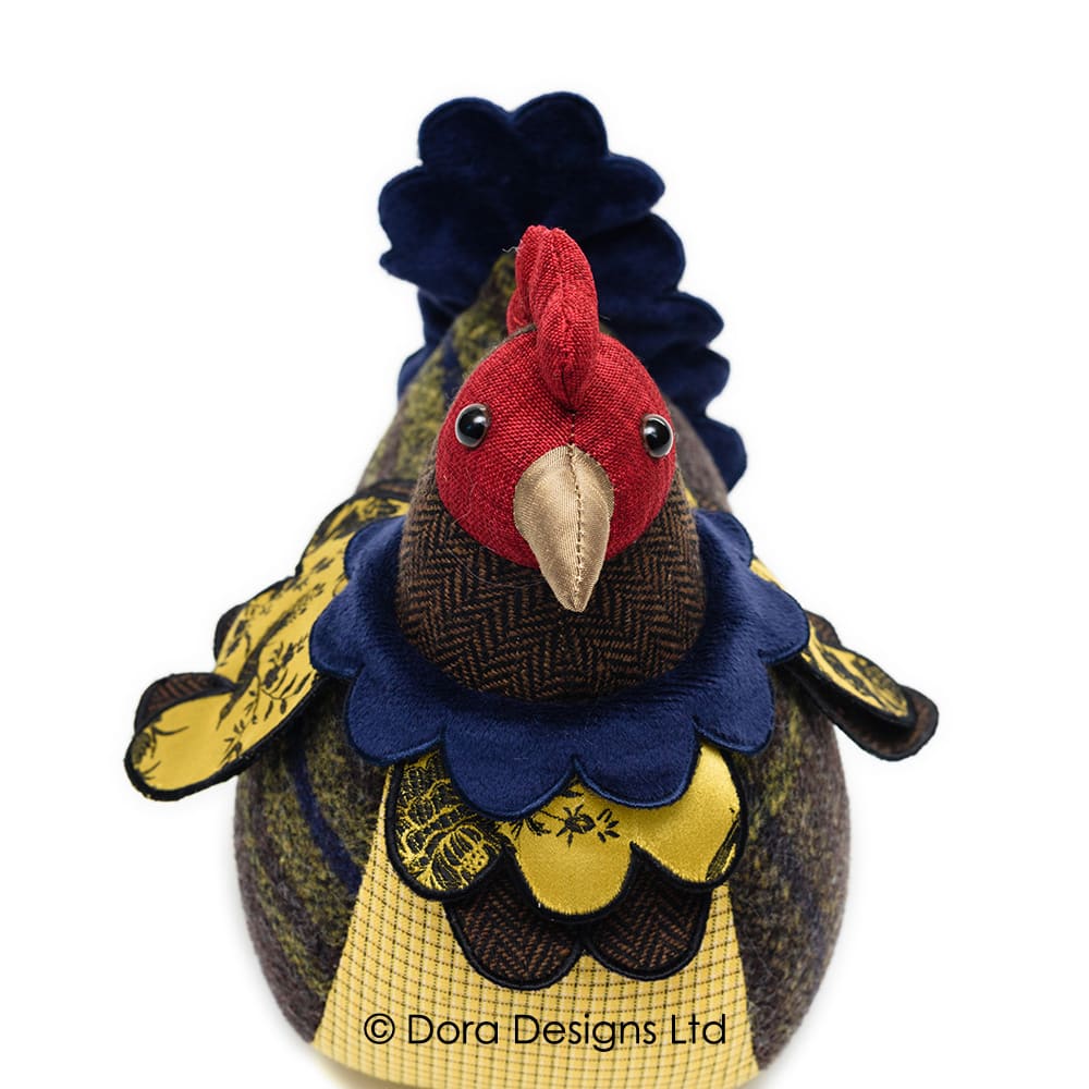 Patchwork Hen Doorstop by Dora Designs