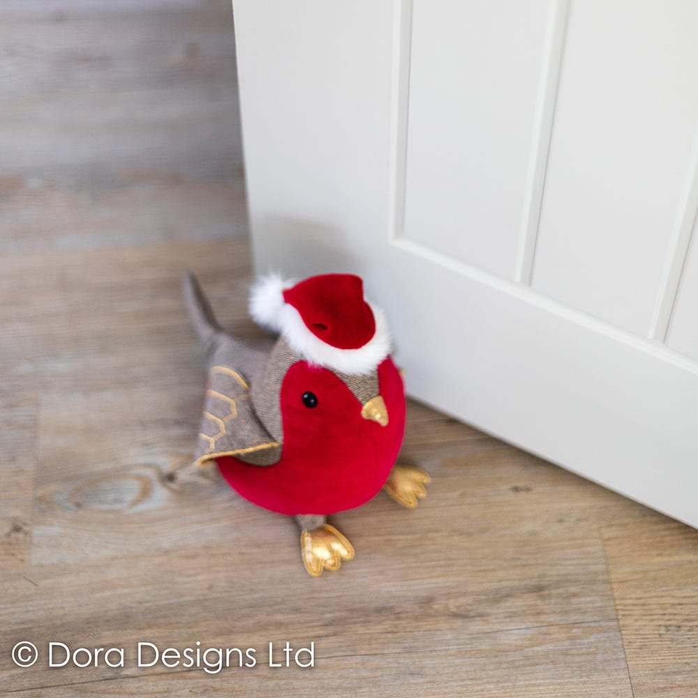 Robin Doorstop Christmas By Dora Designs