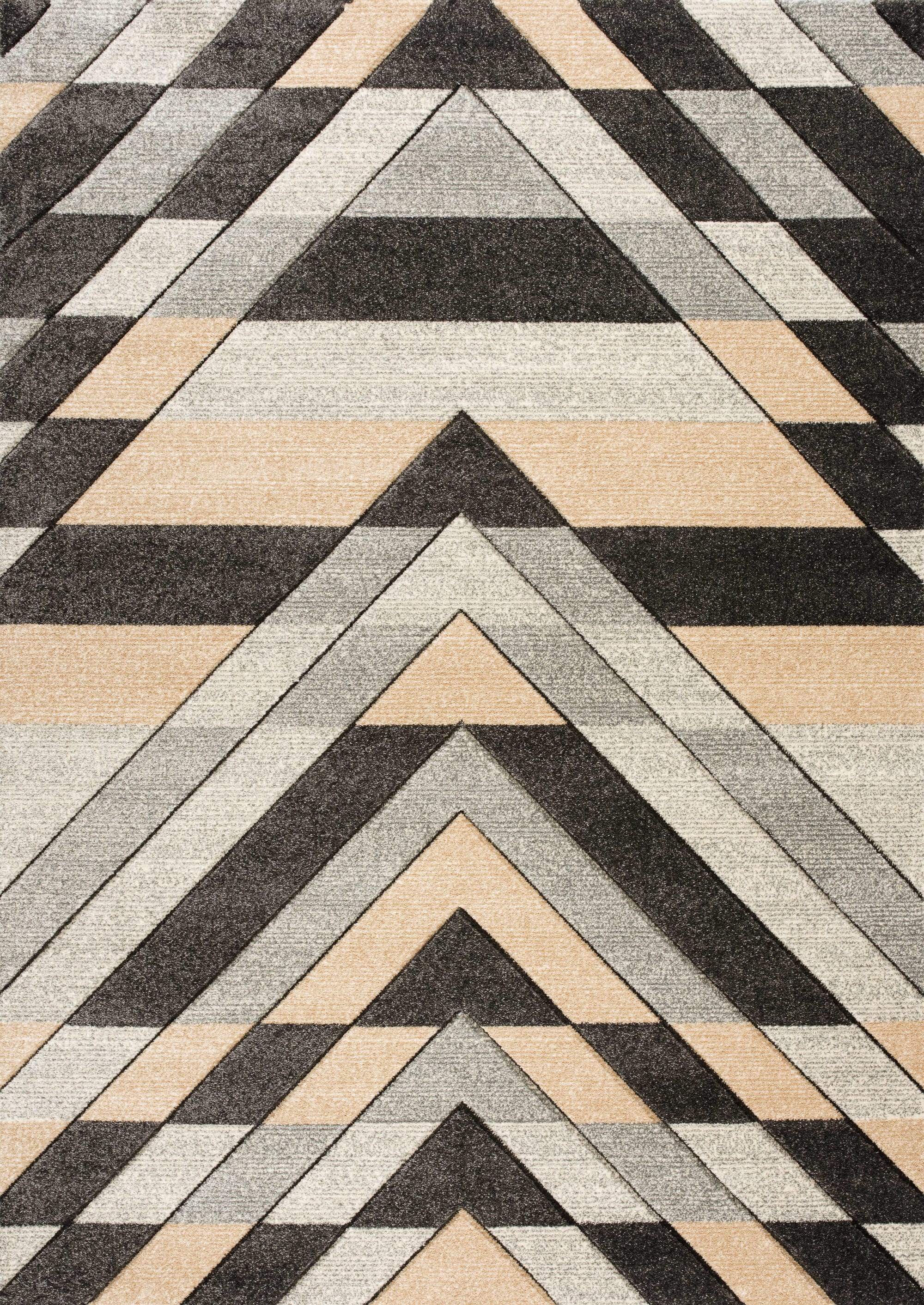 Asher Grey-Beige Hand Carved Rug | The Asher Collection