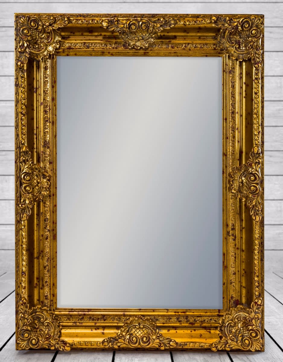 Gold Rectangular Classic Mirror