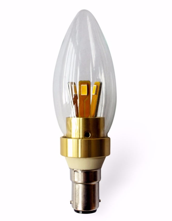Small Gold 4W LED Candle Bulb