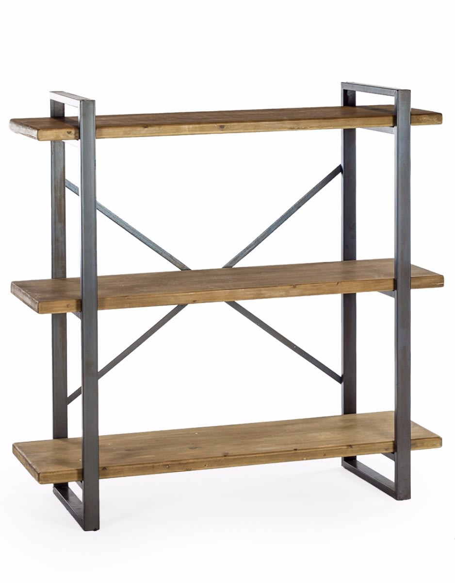 Camden Metal and Wood Shelf Unit