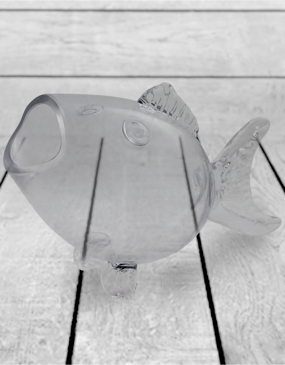 Large Glass Fish Shaped Bowl