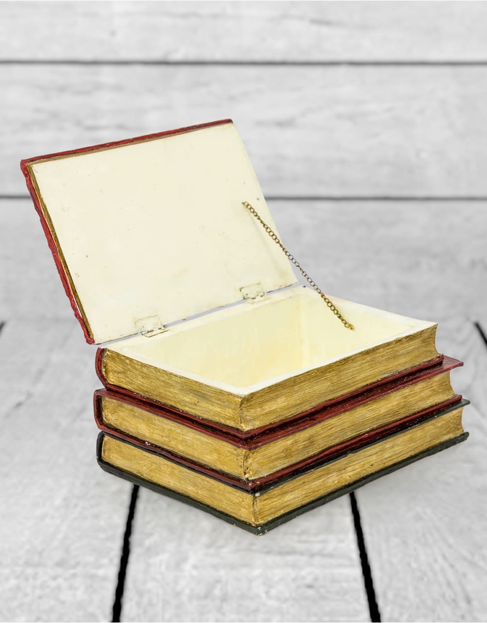 Antiqued 3 Book Large Storage Box *CLEARANCE ITEM*