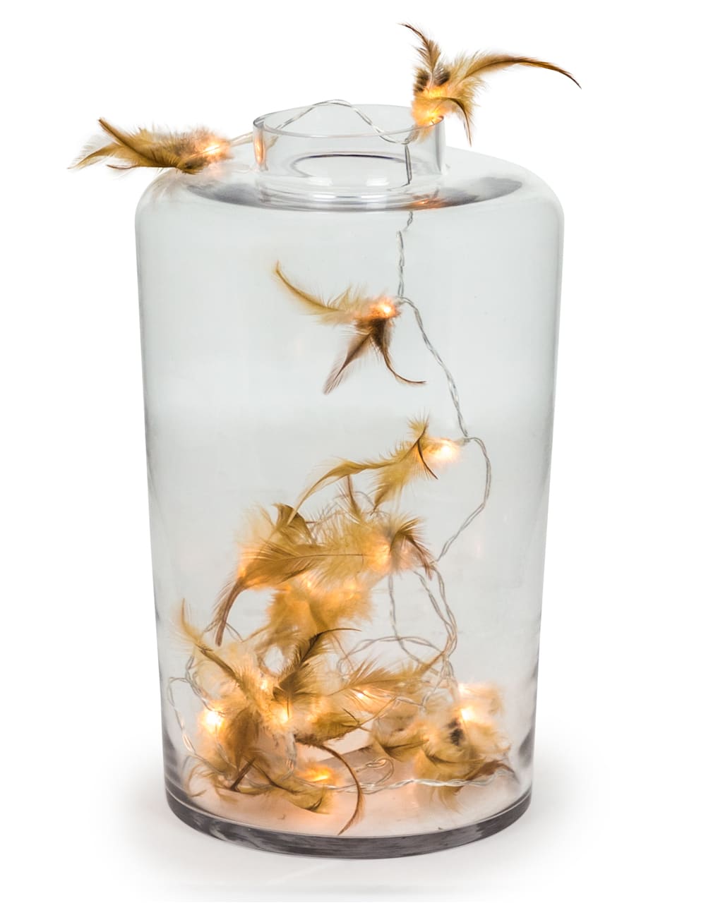 Medium Clear Glass Jar Vase