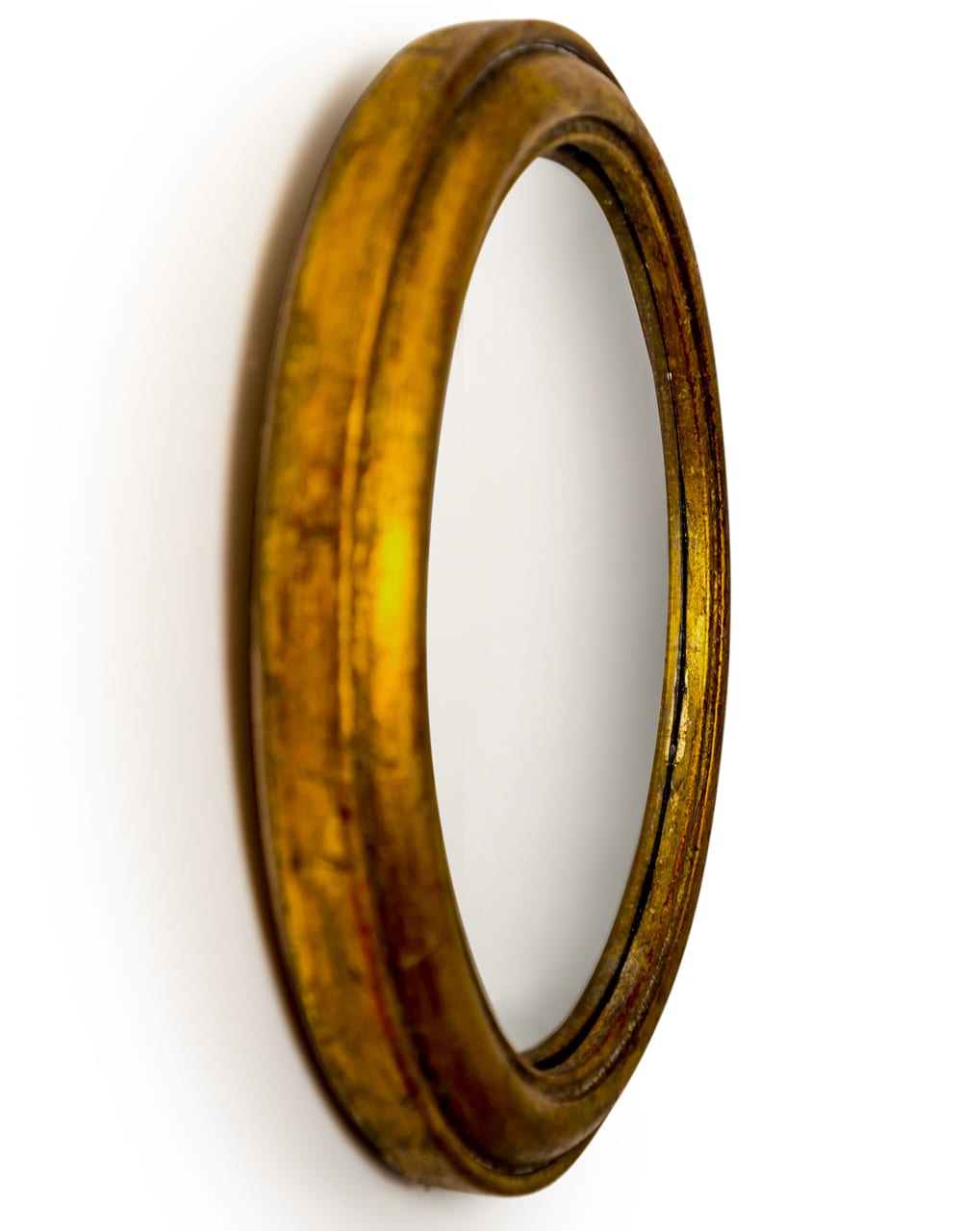 Antiqued Gold Rounded Framed Medium Convex Mirror antiqued-gold-rounded-framed-medium-convex-mirror