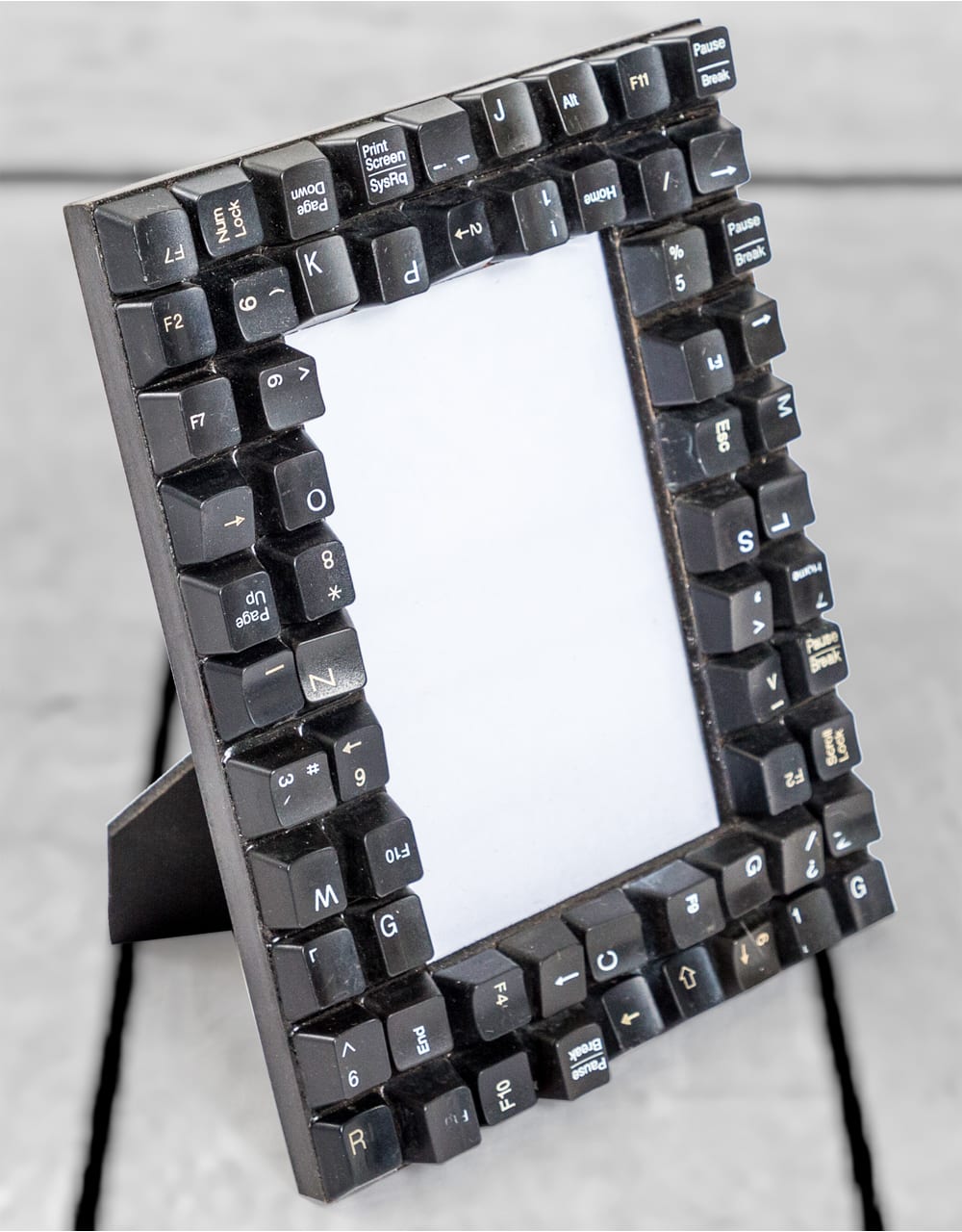 Upcycled Black Computer Keyboard 4x6" Photo Frame *CLEARANCE ITEM*