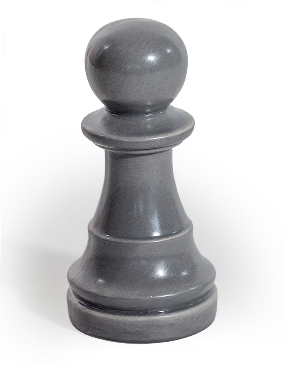 Matt Grey Large Ceramic Pawn Chess Piece Ornament (to be bought in qtys ...