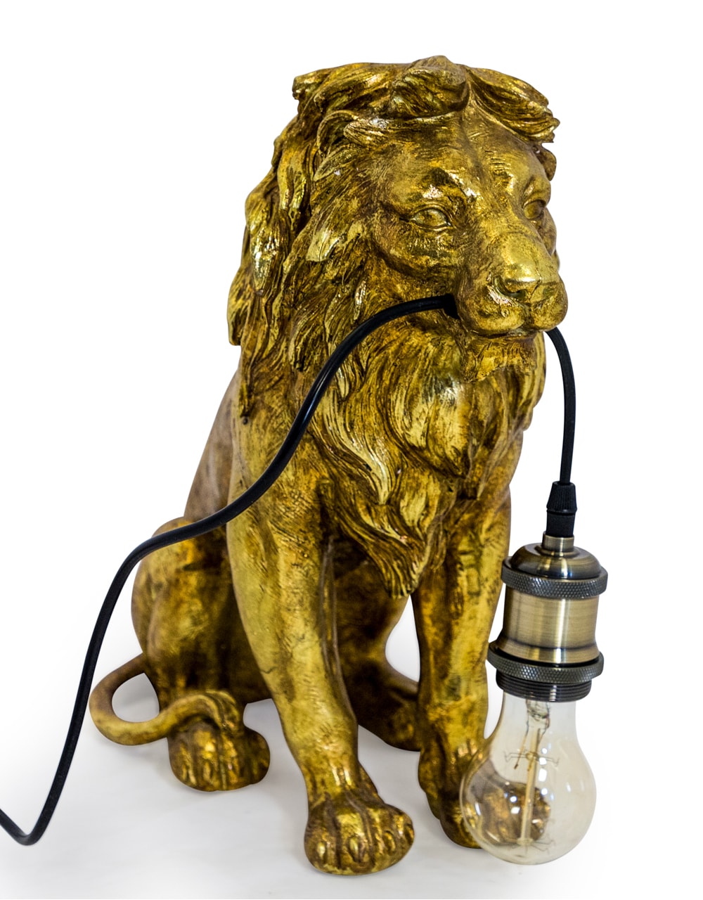 Vintage lion lamp deals
