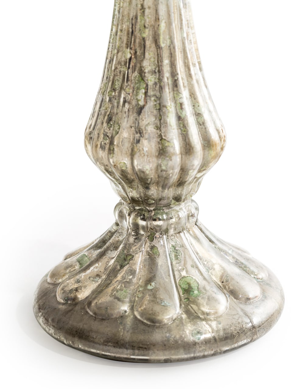 Silver Glass Candle Holder main image 0