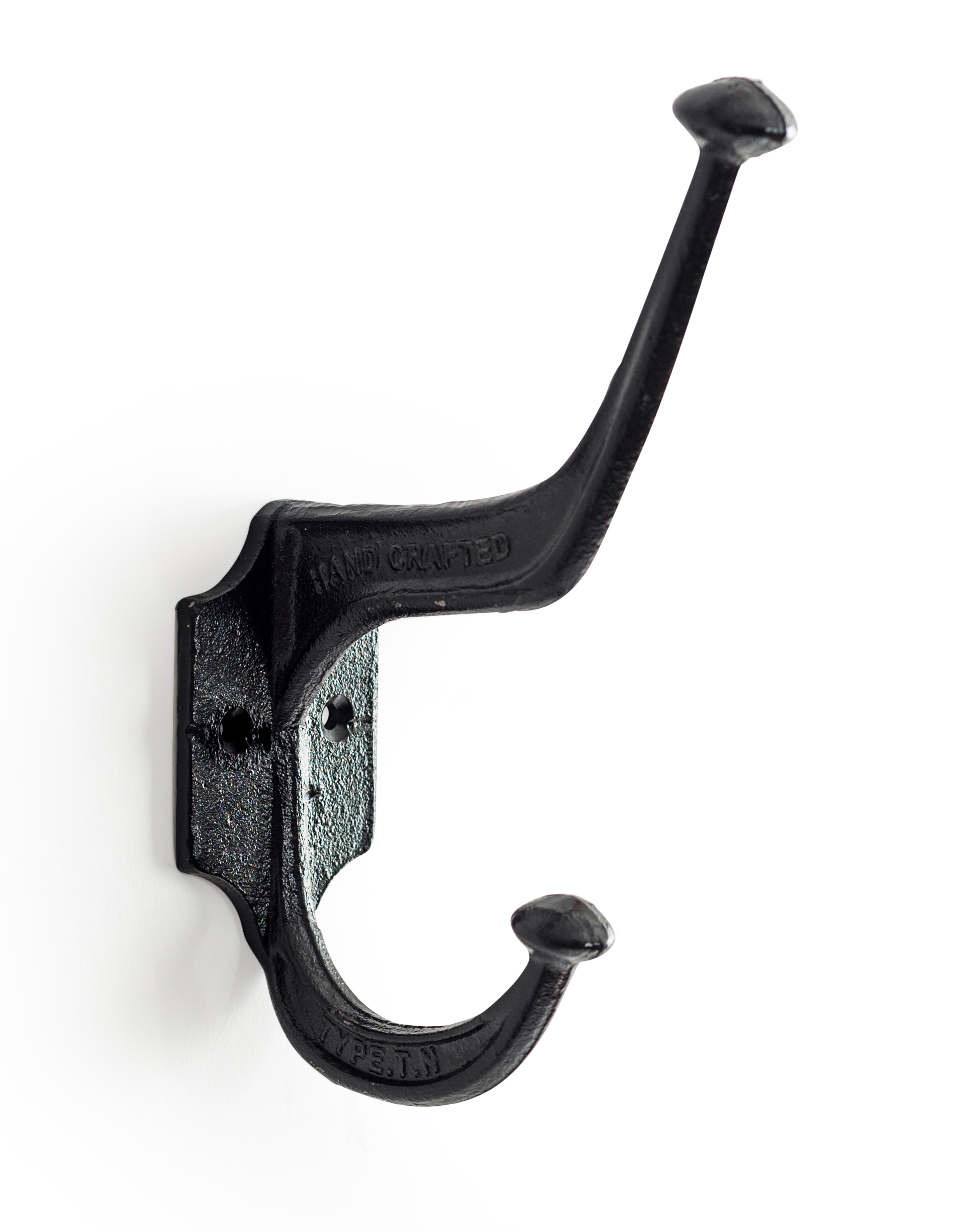 Cast Iron Industrial Black Coat Hook (to be bought in qtys of 5)