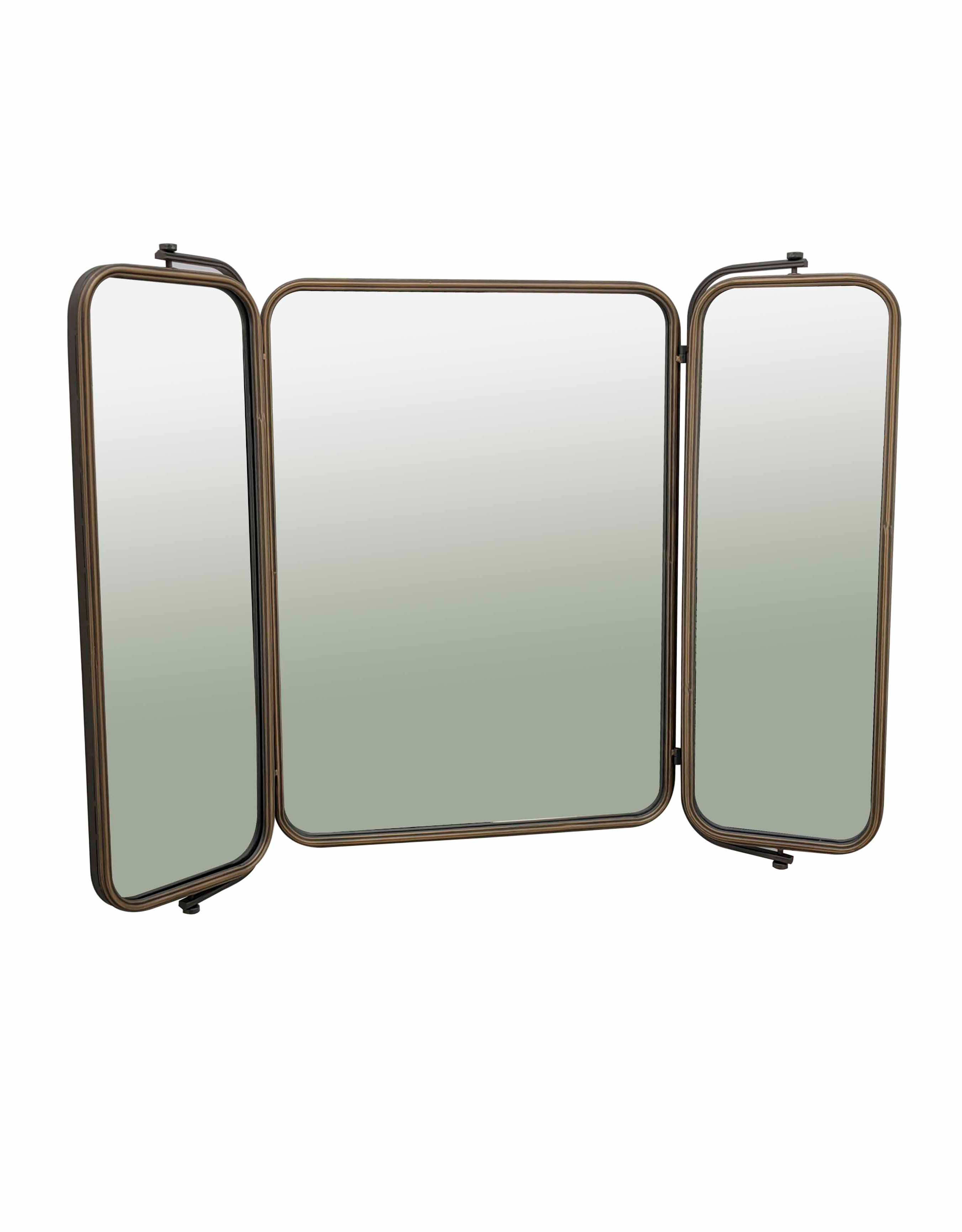 Industrial Large 3 Fold Wall Mirror