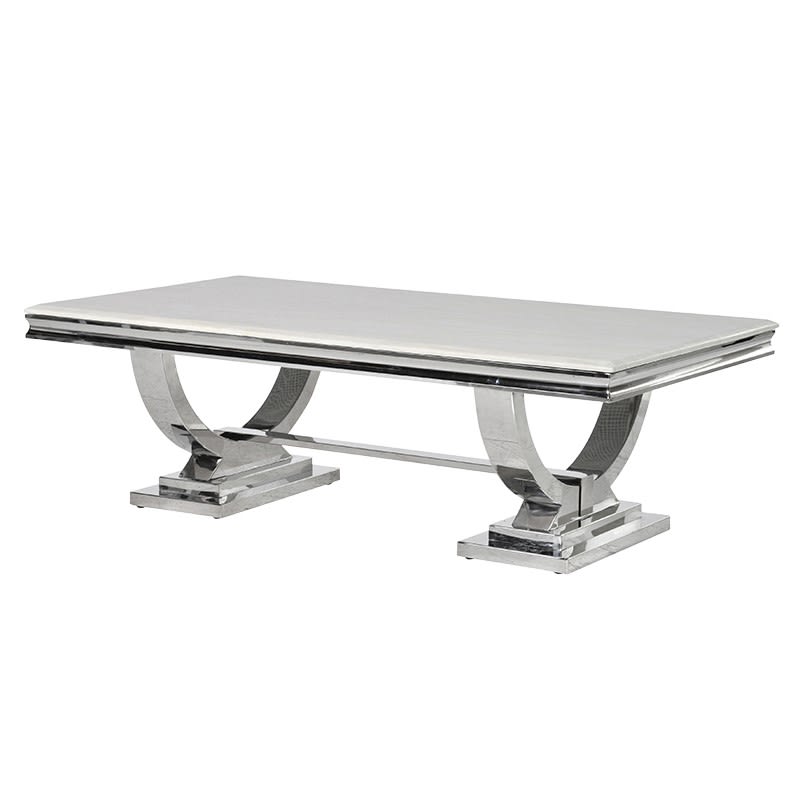 Sloane Chrome Marble Coffee Table