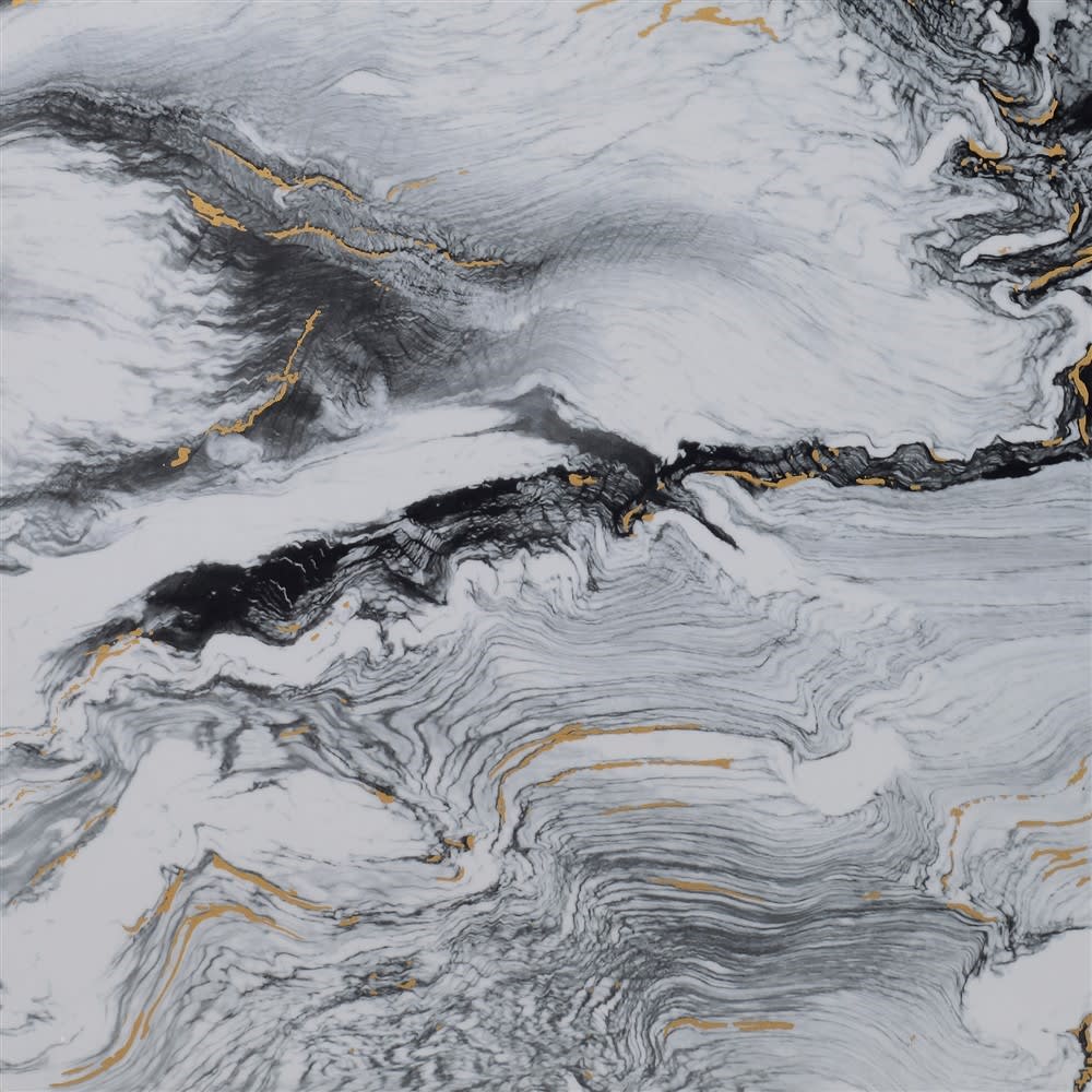 Large White Marble Effect Wall Art Panel